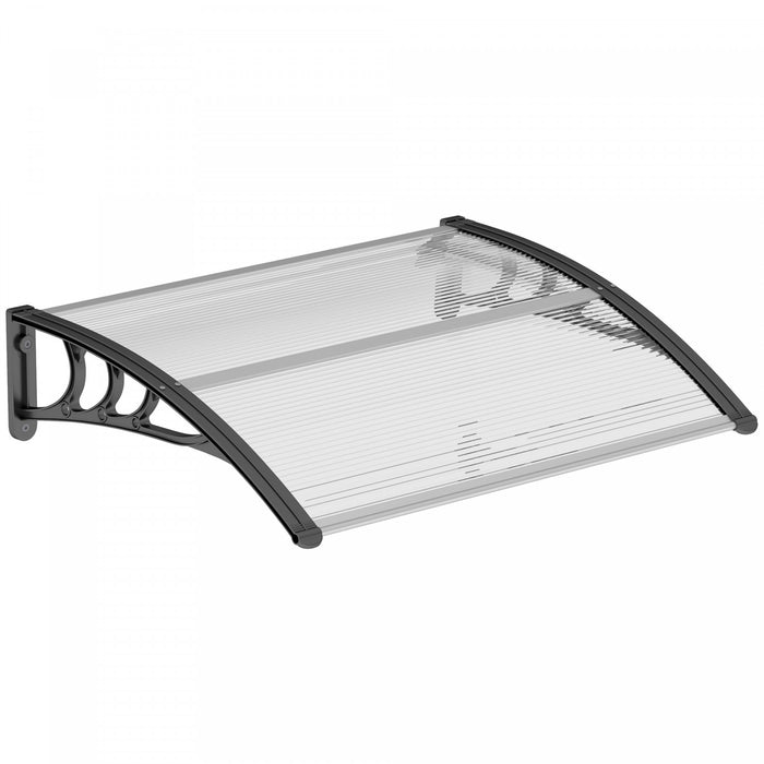 Outsunny Window Awning, Polycarbonate Cover Patio Awnings, White