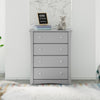 Storkcraft Crescent 4 Drawer Dresser - Pebble Gray