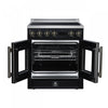 Forno Torino French Door 30 Inch Black Induction Range, 4.32 cu.ft. - FFSIN0950-30BLK Electric Range | Cuisiniere a induction Torino de 30 po, noire, avec portes francaises, 4,32 pi³ – FFSIN0950-30BLK