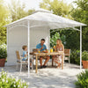 Outsunny 10' x 10' Patio Gazebo, Double Roof Outdoor Gazebo, Cream White