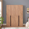 Lee Modern 2-Piece Wardrobe Closet in Golden Brown Armoire | Armoire moderne Lee 2 pieces en brun dore