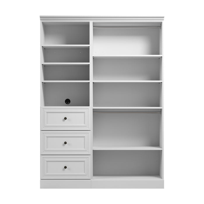 Bestar Versatile 61 W Closet Organizer System - White
