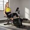 Soozier Recumbent Exercise Bike, 8-Level Magnetic Stationary Bike for Home