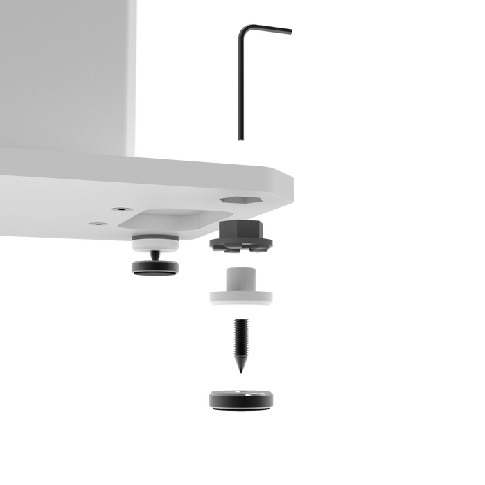 Kanto SX26 26\" Fillable Speaker Stands with Isolation Feet and Fillable Channel - Pair, White