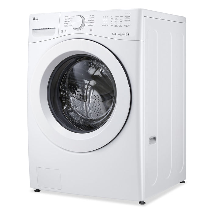 LG 5.2 Cu. Ft. Ultra Large Front Load Washer with AI Wash – White - WM3420CW
