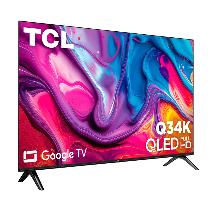 TCL 40\" Q34K QLED 1080P FHD Smart Google TV (40Q34K) – 2025 Model
