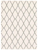 August White-Navy 6'7" x 9'6" Area Rug