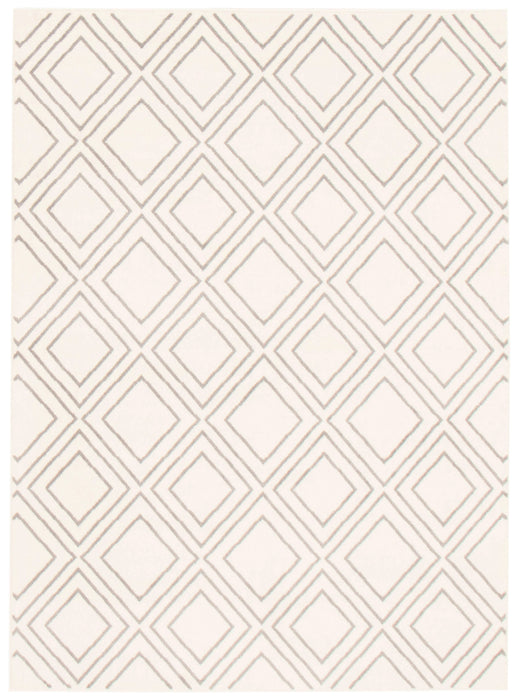 August Geod White-Grey 6'7\" x 9'6\" Area Rug