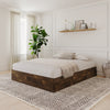 Nordika Queen Platform Bed - Truffle | Grand lit plateforme Nordika - truffe | D08HX19J