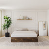 Nordika Queen Platform Bed - Truffle | Grand lit plateforme Nordika - truffe | D08HX19J