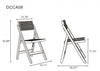 Pullman Industry Chic Wood Folding Chair in Natural - Set of 4 Dining Chair | Chaise pliante en bois style industriel Pullman, coloris naturel - Lot de 4