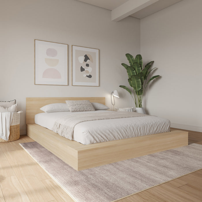 Kanso Low Platform Bed Set Queen Bed