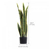 Outsunny 30" Artificial Snake Plant, Artificial Tree with 21 Leaves in Pot