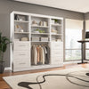 Bestar Pur 86 W Closet Organization System with Drawers - White|Système d’organisation de garde-robe Pur de Bestar de 86 po (L) avec tiroirs - blanc