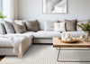 Forte White Grey Curved Arches Indoor Area Rug - 4'7" x 6'7"|Carpette Forte blanche et grise à motif d’arches courbées pour l’intérieur - 4 pi 7 po x 6 pi 7 po