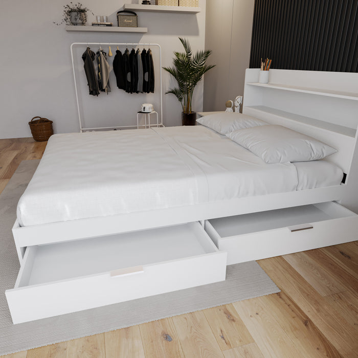 Hunter 2-Drawer Storage Bed Queen Bed