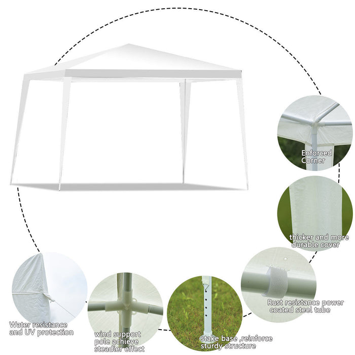 Costway 10'x10' Wedding Party Event Tent Canopy Gazebo Pavilion Cater Heavy Duty