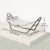 Outsunny Hammock with Stand, Detachable Pillow, 264 lbs Capacity, Cream