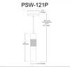 Dainolite Passwell 1 Light Pendant Aged Brass Lamp|Luminaire suspendu Passwell de Dainolite avec fini laiton vieilli et 1 ampoule