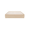 Nordika Milano Platform Queen Bed - Natural Blonde Oak|Grand lit plateforme Milano Nordika - chêne blond naturel
