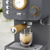 Salton Swan Nordic Pump Espresso Machine - SK22111GRYN|Machine à espresso Swan à pompe de style nordique - SK22111GRYN
