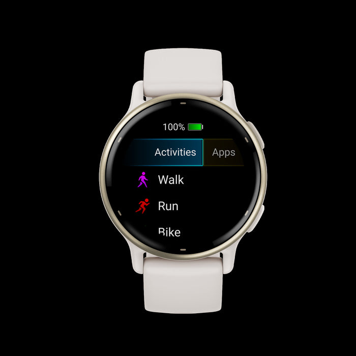 Garmin Vivoactive® 5 Smartwatch - Advanced Health & Fitness Tracking Features - Ivory And Cream Gold