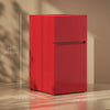 HOMCOM 3.2 Cu Ft Mini Fridge with Freezer Adjustable Shelf Reversible Doors