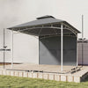 Outsunny 10' x 10' Patio Gazebo, Double Roof Outdoor Gazebo, Dark Grey