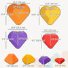 Qaba Stepping Stones Kids, 9pcs Obstacle Course For Kids, Non-slip Heart-shaped Balance Stepping Sto|Qaba 9 Pcs Tremplins, Parcours D'obstacles Pour Enfants, Pierres De Gue D'equilibre Antiderapantes E