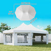 Outsunny 21' x 29' High Peak Decagonal Event Party Tent for Parties