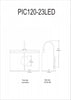 Dainolite Display/Exhibit Picture Light 30w Aged Brass Finish Lamp|Lampe pour affichage d’image de Dainolite avec fini laiton vieilli et ampoule de 30 W
