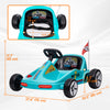 Qaba Go Kart For Kids, 6v Electric Battery Powered Ride-On Car With Music, Light, Horn, For Toddlers|Qaba Kart Pour Enfants, Voiture Electrique Alimentee Par Batterie 6 V Avec Musique, Lumiere, Klaxon,