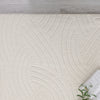 Velvet Crescent Cream Washable Shag Area Rug 5'x7' Indoor Area Rug | Tapis A Poils Longs Lavable En Velours Creme Crescent 5'x7'