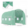 Outsunny 15' X 6.2' X 6.6' Walk-in Tunnel Greenhouse Garden Plant Seed Growing Warm House Outdoor Ho|Outsunny Serre De Jardin Tunnel 4,5l X 2l X 2h M Chassis Tubulaire Acier Galvanise Renforce 1,8 Cm 6