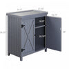 Outsunny Garden Storage Cabinet, Outdoor Tool Shed With Galvanized Top And Two Shelves For Yard Tool|Outsunny Armoire De Rangement De Jardin Avec Toit En Metal Galvanise Deux Etageres Pour Les Outils D