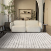 Oslo White Great Pebble Patterned Rug, 5'3" x 7'7" Indoor Area Rug | Tapis Oslo White a grands galets, 5'3" x 7'7"