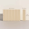 HOMCOM 6 Ft 6 Panel Room Divider, Folding Bamboo Privacy Screens, Natural