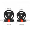 Soozier Set Of 4 1-inch Weight Plates With 3 Grips, 2 X 11lbs + 2 X 5.5lbs