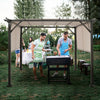 10' X 10' Pergola Kit Metal Frame Gazebo &canopy Cover Patio Furniture Shelter
