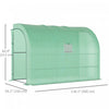 Outsunny Walk-in Lean-to Greenhouse Outdoor Gardening Green House, Green|Outsunny Serre De Jardinage De Plain-pied Exterieure, Vert