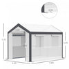 Outsunny 9.8'l X 6.56'w X7.2'h Heavy Duty Walk-in Greenhouse Vegetable Seed Growth Tent Outdoor Plan|Outsunny 9.8'l X 6.56'w X 6.56'h Serre Tente De Croissance De Graines De Legumes Tunnel De Croissanc