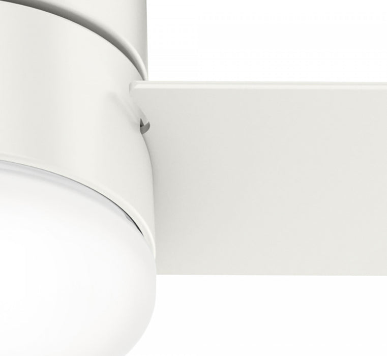 Minimus Ceiling Fan with Light Fixture - White