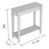 31” Console Table With 1 Shelf - Dark Taupe | Console de 31 po avec 1 tablette - taupe foncé