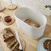 Salton Swan Nordic Bread Bin with Cutting Board - White|Boîte à pain Swan de style nordique avec planche à découper - blanche