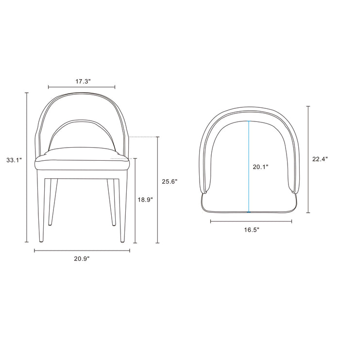 Carrington and Rockaway Modern Industry Chic 5-Piece Dining Set in Light Gray and Natural