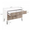 Dumbo Modern 2-Piece Dresser Set in Rustic Gray and White | Ensemble moderne Dumbo 2 pieces avec commode, gris rustique et blanc
