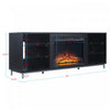 Brighton Modern 2-Piece Electric Fireplace in Black and Onyx | Foyer electrique moderne Brighton 2 pieces en noir et onyx