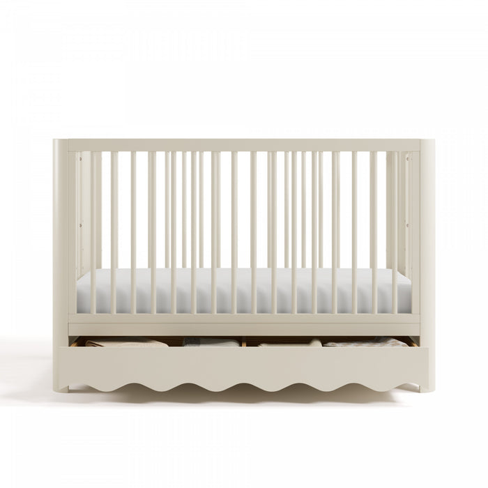 Storkcraft Casablanca Deluxe 5-in-1 Convertible Crib with Drawer - Frosted Oat