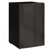 HOMCOM 4.5 Cu Ft Mini Fridge with Freezer, Wheels, Refrigerator, Black