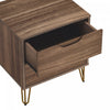 Avira Mid-Century Modern 20" Nightstand in Brown (2-Drawer) | Table de nuit Avira style milieu du siecle moderne 20" en brun (2 tiroirs)
